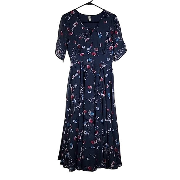 Free People Vintage Bonnie Butterfly Size 4 Dress - Picture 2 of 11